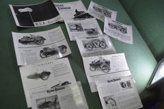 Набор открыток фотографий плакатов "Мотоцикл Enfield". Великобритания периода СССР.
