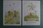 Две открытки на детскую тему Две открытки на детскую тему