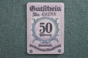 Нотгельд района Бланкенезе, Гамбург, 50 пфеннигов. Blankenese, Hamburg, Германия. 13 августа 1919 г. Нотгельд района Бланкенезе, Гамбург, 50 пфеннигов. Blankenese, Hamburg, Германия. 13 августа 1919 г.