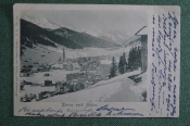 Старинная открытка, Давос (юг), Швейцария. Davos nach Suden. Начало XX века. #O4 Старинная открытка, Давос (юг), Швейцария. Davos nach Suden. Начало XX века. #O4