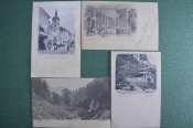 Старинные открытки, Европа (4 штуки). Виды, архитектура. Начало XX века. Старинные открытки, Европа (4 штуки). Виды, архитектура. Начало XX века.