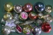 Елочные стеклянные новогодние игрушки, подборка № # 08 (20 штук). Стекло, СССР. Елочные стеклянные новогодние игрушки, подборка № # 08 (20 штук). Стекло, СССР.