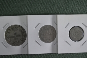 Набор монет 50 пара - 1 - 2 динара 1925 года. Югославия. Набор монет 50 пара - 1 - 2 динара 1925 года. Югославия.