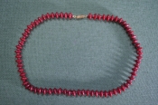 Бусы женские, красные. 40 см. Винтаж. Бусы женские, красные. 40 см. Винтаж.