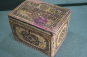 Шкатулка старинная, чайная коробка деревянная Шкатулка старинная, чайная коробка деревянная