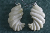Серьги, сережки костяные. Кость. Винтаж. Серьги, сережки костяные. Кость. Винтаж.