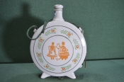 Штоф фарфоровый, фляга от сливовицы. Rozmaring. Фарфор Hollohaza Hungary. Венгрия Штоф фарфоровый, фляга от сливовицы. Rozmaring. Фарфор Hollohaza Hungary. Венгрия