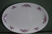 Блюдо овальное, фарфор. 31 * 21 см. Цветы. Бавария, Германия. #2 Блюдо овальное, фарфор. 31 * 21 см. Цветы. Бавария, Германия. #2