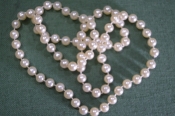 Бусы под жемчуг. Длина 70 см. Женское украшение. Бусы под жемчуг. Длина 70 см. Женское украшение.