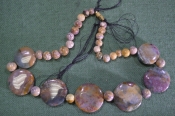 Бусы, ожерелье каменное. Полированный камень Длина 35 см. Женское украшение. Бусы, ожерелье каменное. Полированный камень Длина 35 см. Женское украшение.