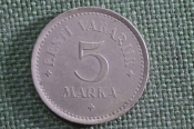 Монета 5 марок 1922 года, Эстония. Marka, Eesti Vabarik Монета 5 марок 1922 года, Эстония. Marka, Eesti Vabarik