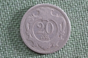 Монета 20 геллеров 1894 года, Австрия. Монета 20 геллеров 1894 года, Австрия.