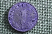 Монета 1 рейхспфенниг, пфенниг 1943 года A. Рейх. Германия. Монета 1 рейхспфенниг, пфенниг 1943 года A. Рейх. Германия.