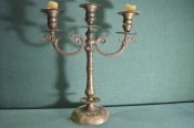 Канделябр, тройной подсвечник. Бронза. Интерьер. Канделябр, тройной подсвечник. Бронза. Интерьер.