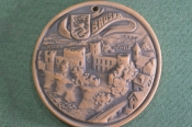 Медаль настольная Bauska, Латвия. Керамика. Медаль настольная Bauska, Латвия. Керамика.