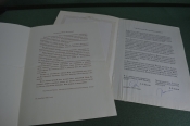 Письма по случаю ухода на пенсию Зампреда Госбанка СССР. 1991 год. Письма по случаю ухода на пенсию Зампреда Госбанка СССР. 1991 год.