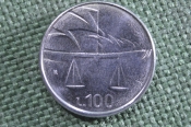 Монета 100 лир 1990 года. Сан-Марино. Монета 100 лир 1990 года. Сан-Марино.