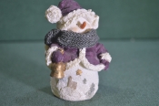 Игрушка новогодняя, Снеговик с колокольчиком. Полистоун. Игрушка новогодняя, Снеговик с колокольчиком. Полистоун.