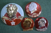 Значки Мао Дзедун, подборка, 4 штуки. Цзэдун. Китай. Значки Мао Дзедун, подборка, 4 штуки. Цзэдун. Китай.