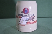 Кружка пивная керамическая, на 0,5 л. Берлинский марафон 1986 года. Германия. Кружка пивная керамическая, на 0,5 л. Берлинский марафон 1986 года. Германия.