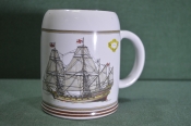 Кружка пивная фарфоровая. Корабль, парусник Кружка пивная фарфоровая. Корабль, парусник
