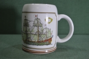 Кружка пивная фарфоровая. Корабль, парусник Кружка пивная фарфоровая. Корабль, парусник