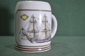 Кружка пивная фарфоровая. Корабль, парусник Кружка пивная фарфоровая. Корабль, парусник
