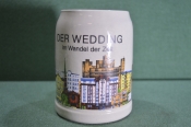 Кружка пивная керамическая на 0,5 л. Der Wedding. Schultheiss. Город. Керамика, Германия. #1 Кружка пивная керамическая на 0,5 л. Der Wedding. Schultheiss. Город. Керамика, Германия. #1