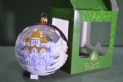 Елочная игрушка из стекла, шар Елочная игрушка из стекла, шар