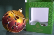 Елочная игрушка из стекла, шар Елочная игрушка из стекла, шар