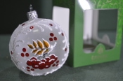 Елочная игрушка из стекла, шар Елочная игрушка из стекла, шар