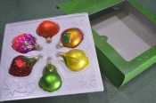 Елочные игрушки из стекла, набор Елочные игрушки из стекла, набор