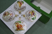 Елочные игрушки из стекла, набор Елочные игрушки из стекла, набор