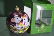 Елочная игрушка из стекла, шар Елочная игрушка из стекла, шар