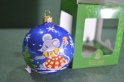 Елочная игрушка из стекла, шар Елочная игрушка из стекла, шар