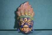 Маска настенная гипсовая, средняя. Бог Огня. Мистерия Цам. Гипс. Монголия. Маска настенная гипсовая, средняя. Бог Огня. Мистерия Цам. Гипс. Монголия.