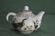 Чайник, чайничек миниатюрный. Фарфор. Павлины. Nagoya, Collection Japan style. Чайник, чайничек миниатюрный. Фарфор. Павлины. Nagoya, Collection Japan style.