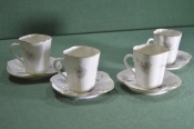 Чайная пара старинная фарфоровая Чайная пара старинная фарфоровая