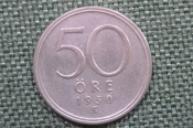 Монета 50 эре 1950 года. Серебро. Швеция. Монета 50 эре 1950 года. Серебро. Швеция.
