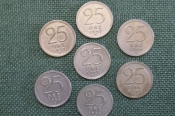Монеты 25 эре периода 1944 - 1950 гг., Швеция. Серебро. Подборка, 7 штук. Монеты 25 эре периода 1944 - 1950 гг., Швеция. Серебро. Подборка, 7 штук.