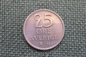 Монета 25 эре 1963 года. Швеция. Монета 25 эре 1963 года. Швеция.