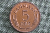 Монета 5 эре 1966 года, Дания. Монета 5 эре 1966 года, Дания.