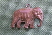 Кулон старинный. Слон, слоненок. Металл. Кулон старинный. Слон, слоненок. Металл.