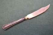 Нож десертный. Серебро 84 проба. Вензель, корона. Длина 16,5 см. Нож десертный. Серебро 84 проба. Вензель, корона. Длина 16,5 см.