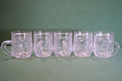 Кружки маленькие, кружечки стеклянные. Стекло. СССР. Лот 5 штук. Кружки маленькие, кружечки стеклянные. Стекло. СССР. Лот 5 штук.