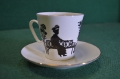 Кофейная пара фарфоровая Кофейная пара фарфоровая