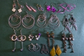 Бижутерия, женские украшения. Серьги, сережки, разнобой. Сборный лот. #16 Бижутерия, женские украшения. Серьги, сережки, разнобой. Сборный лот. #16