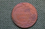 Монета 1 крейцер, ein kreutzer, буква B. Иосиф II. Австрия, Австро-Венгрия. 1782 год. Монета 1 крейцер, ein kreutzer, буква B. Иосиф II. Австрия, Австро-Венгрия. 1782 год.