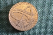 Монета 1 фунт 2007 год. One pound. Мост Миллениум. Елизавета II, Великобритания. Монета 1 фунт 2007 год. One pound. Мост Миллениум. Елизавета II, Великобритания.