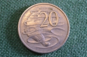 Монета 20 центов 1980 год. Утконос. Елизавета II, Австралия. Монета 20 центов 1980 год. Утконос. Елизавета II, Австралия.
